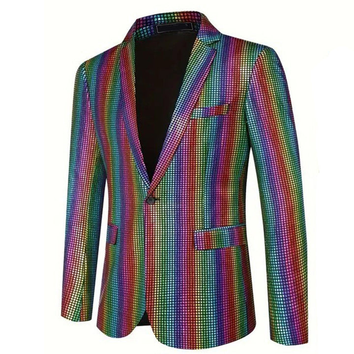 Men's glamorous sequin blazer in elegant design Lisslune