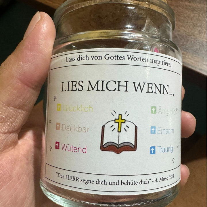 Lisslune | Handmade 90 Days Bible Verse Glass