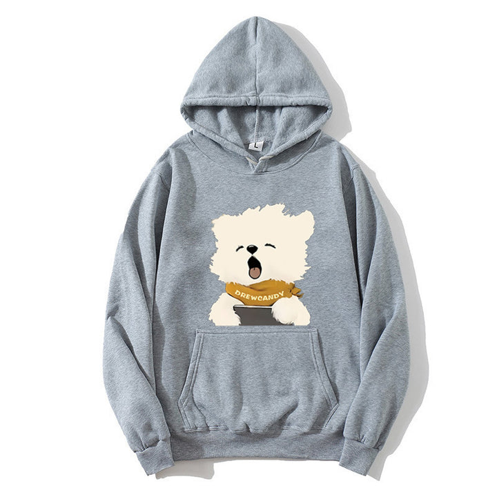 Women’s hoodie with cute dog front print Lisslune