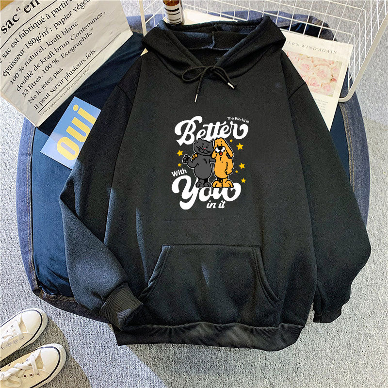 Women's hoodie with playful animal motif Lisslune