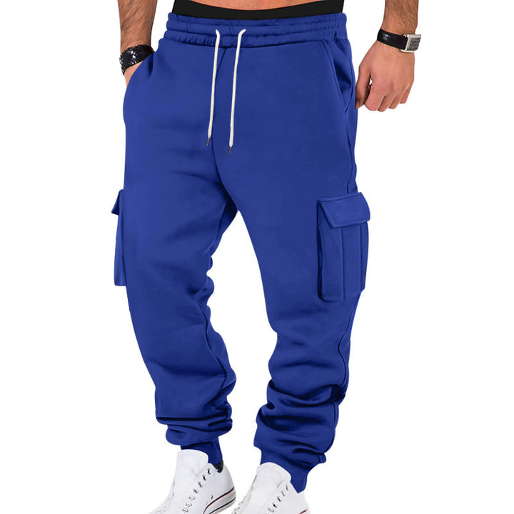 Men's cargo jogging pants with elastic waistband and practical pockets Lisslune
