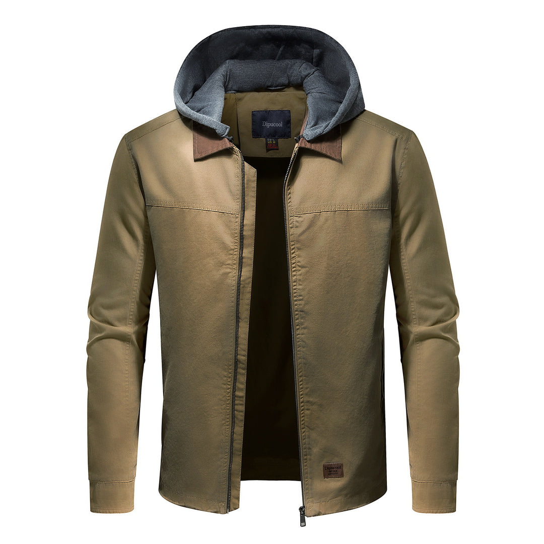 Men's utility jacket with detachable hoodie Lisslune