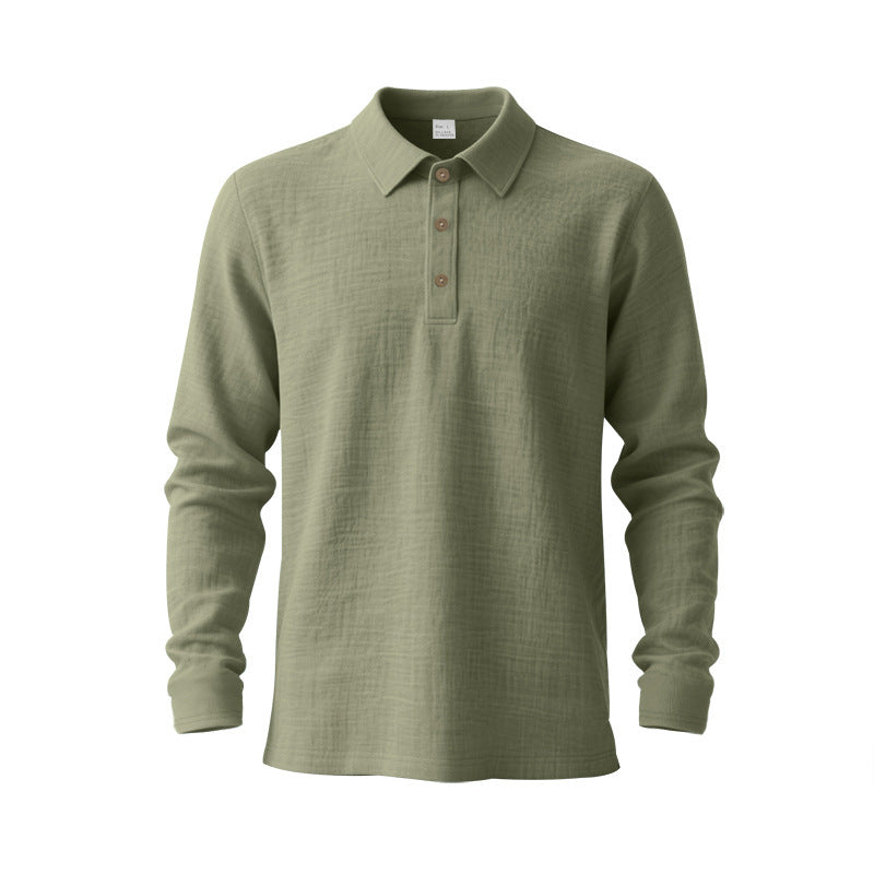 Men's long-sleeve polo shirt Lisslune