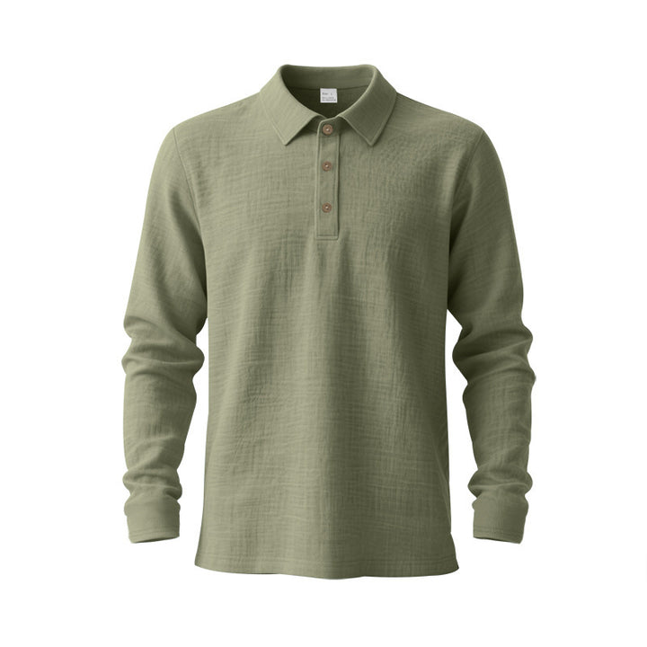Men's long-sleeve polo shirt Lisslune