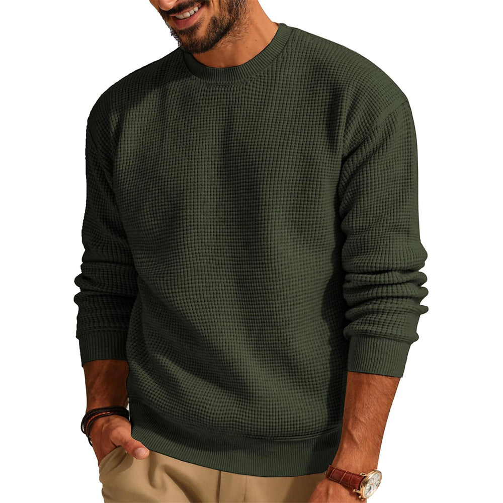 Men's Structured Sweatshirt with Round Neck Lisslune