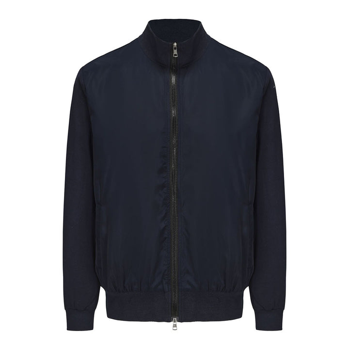 Men's sporty transitional jacket with modern stand-up collar and elastic cuffs Lisslune