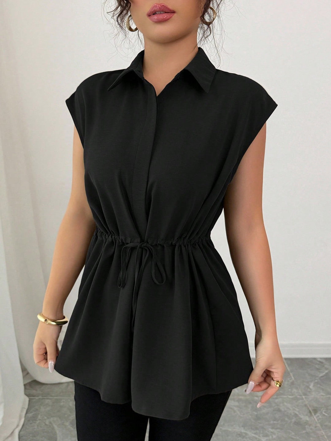Women casual blouse with tailored cut Lisslune