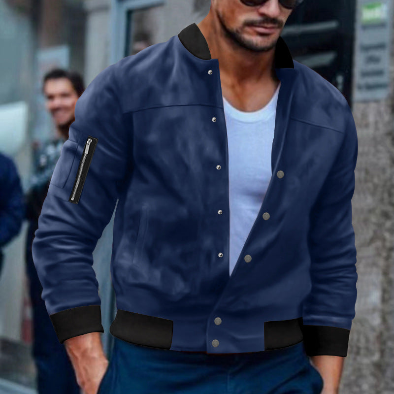 Men's bomber jacket with practical zip pockets Lisslune