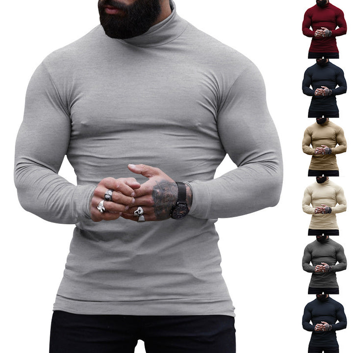 Men's turtleneck sweater made of fine cotton Lisslune