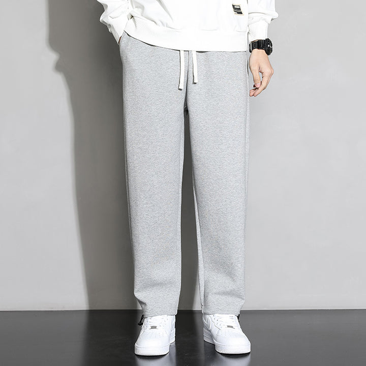 Men's casual jogging pants with elastic waistband and side zip pockets Lisslune