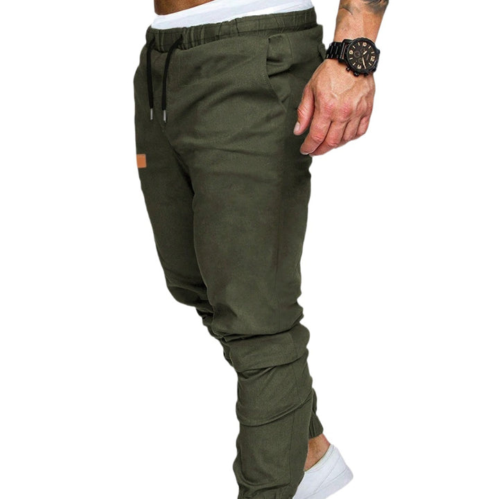 Men's casual jogging pants with elastic waistband and practical zip pockets Lisslune