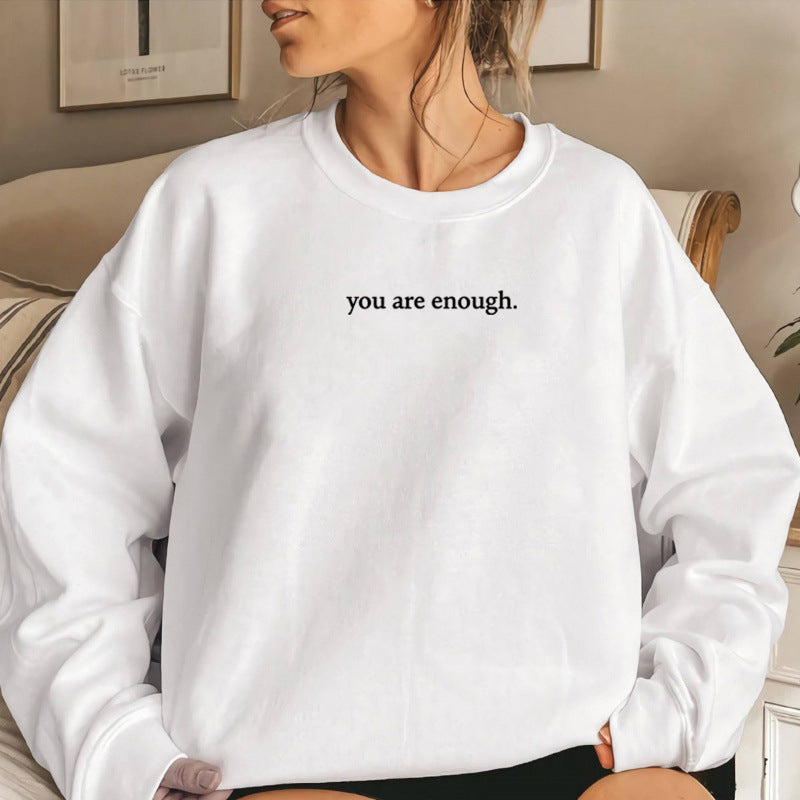 Women's sweatshirt with inspiring lettering Lisslune