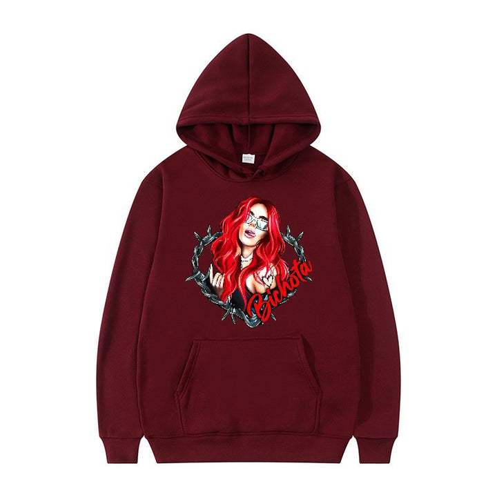Women’s hoodie with artistic graphic print and cozy fit Lisslune