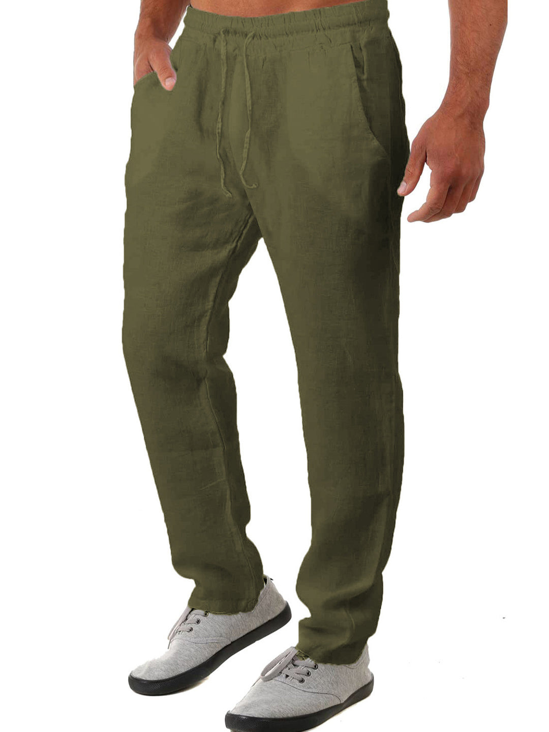 Men's Airy Linen Pants Lisslune