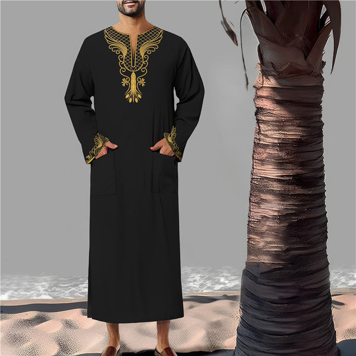 Men's Kaftan with intricate embroidery Lisslune