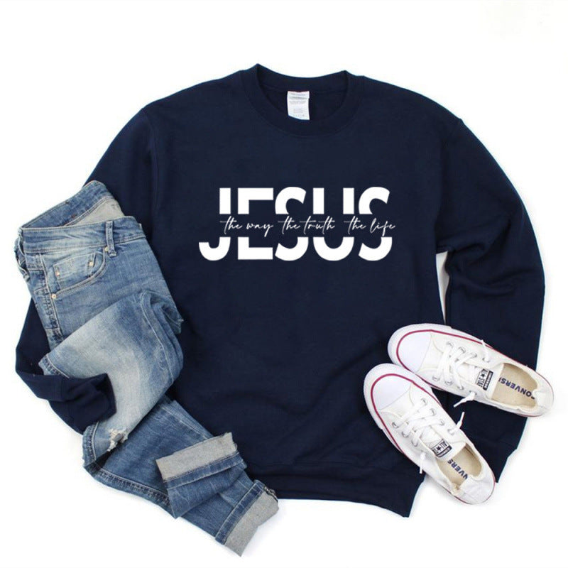 Women's casual sweatshirt with inspirational quote and high wearing comfort Lisslune
