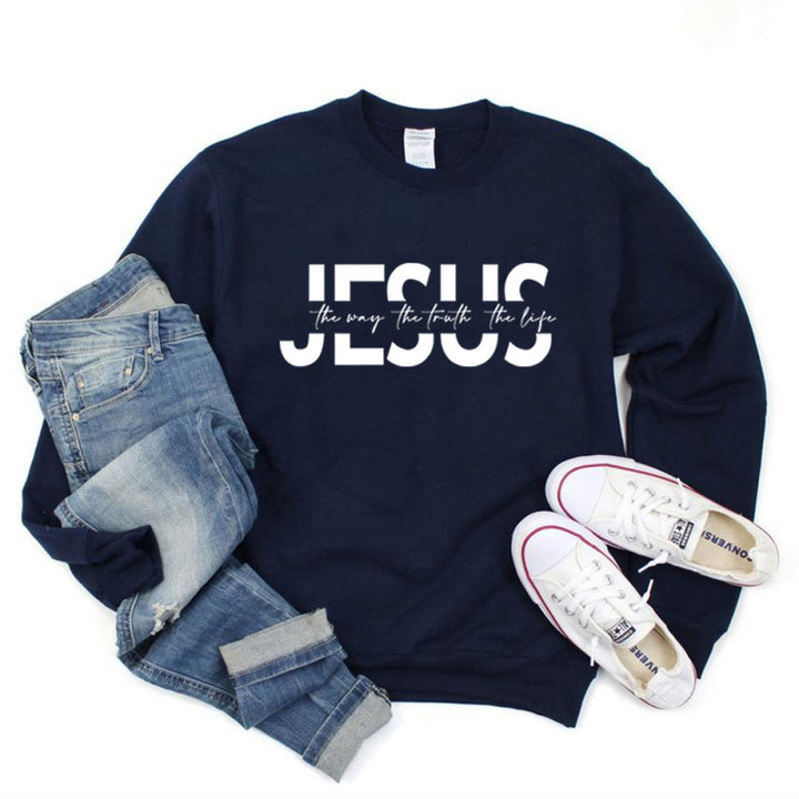 Women's casual sweatshirt with inspirational quote and high wearing comfort Lisslune