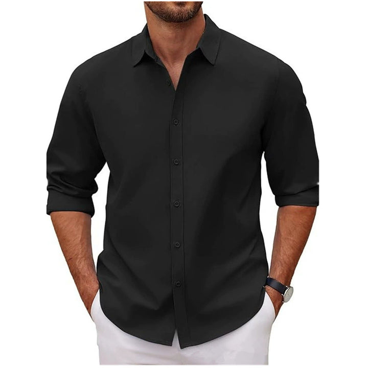 Men's cotton shirt with elegant cut and modern details Lisslune