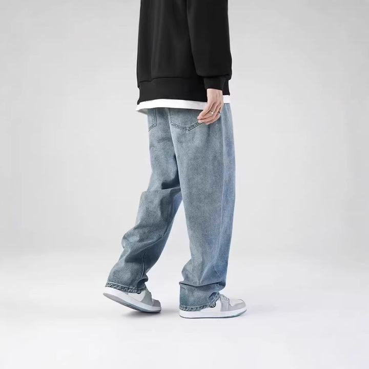 Herren lässige Vintage-Jeans Lisslune