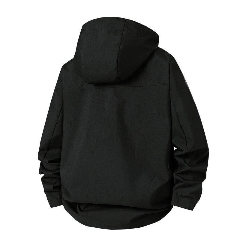 Men's technical transition jacket with adjustable hood rim Lisslune