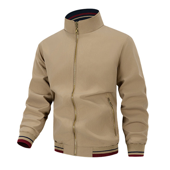 Men's fashionable transitional jacket with high collar and practical pockets Lisslune