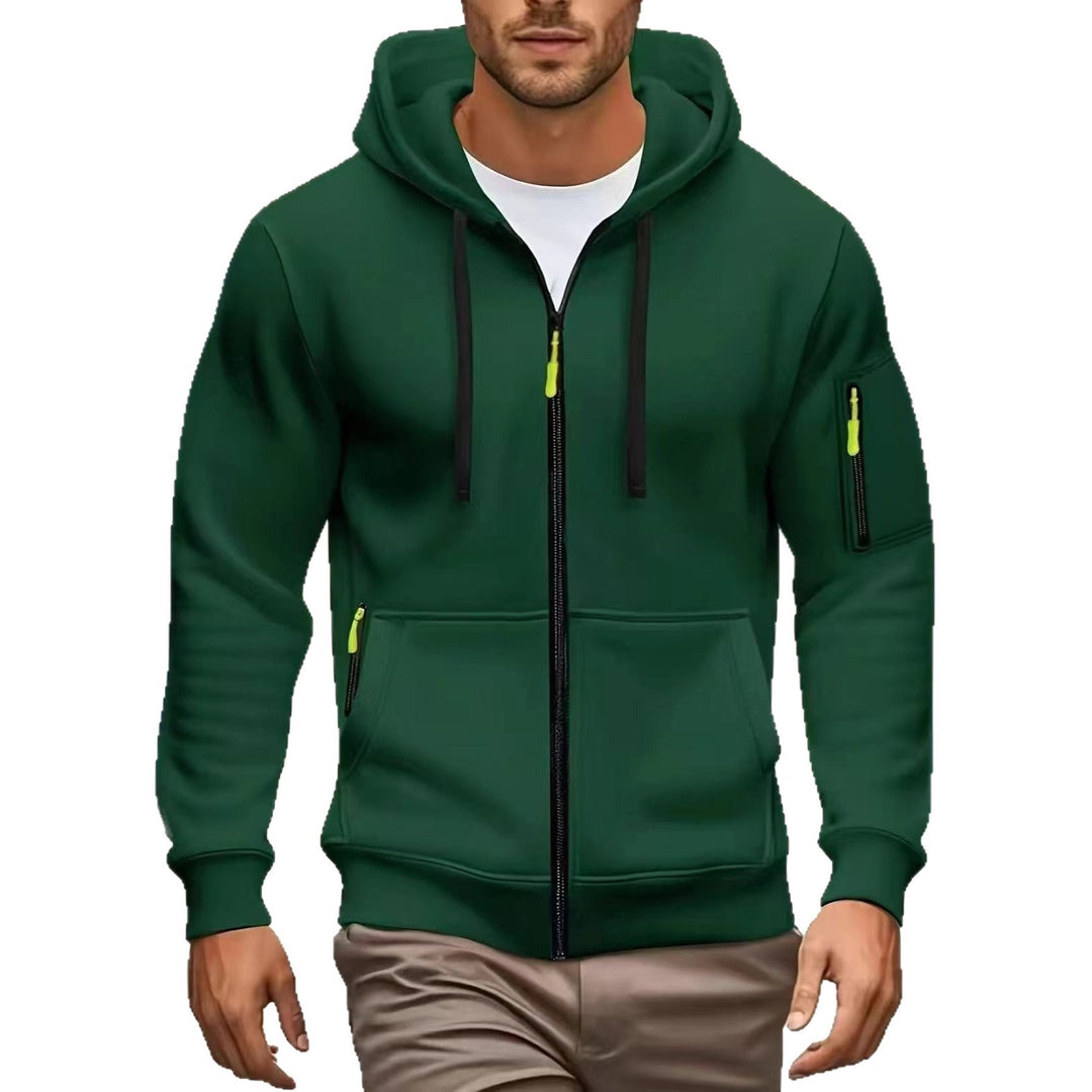 Men's hoodie jacket with functional zip pockets and modern cut Lisslune