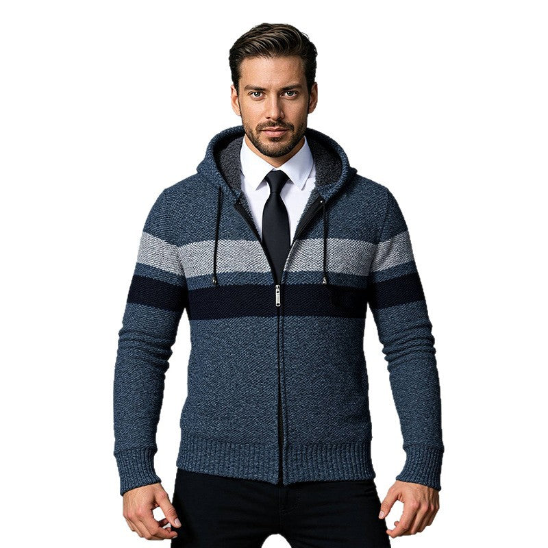 Men's hoodie cardigan with stylish zipper Lisslune