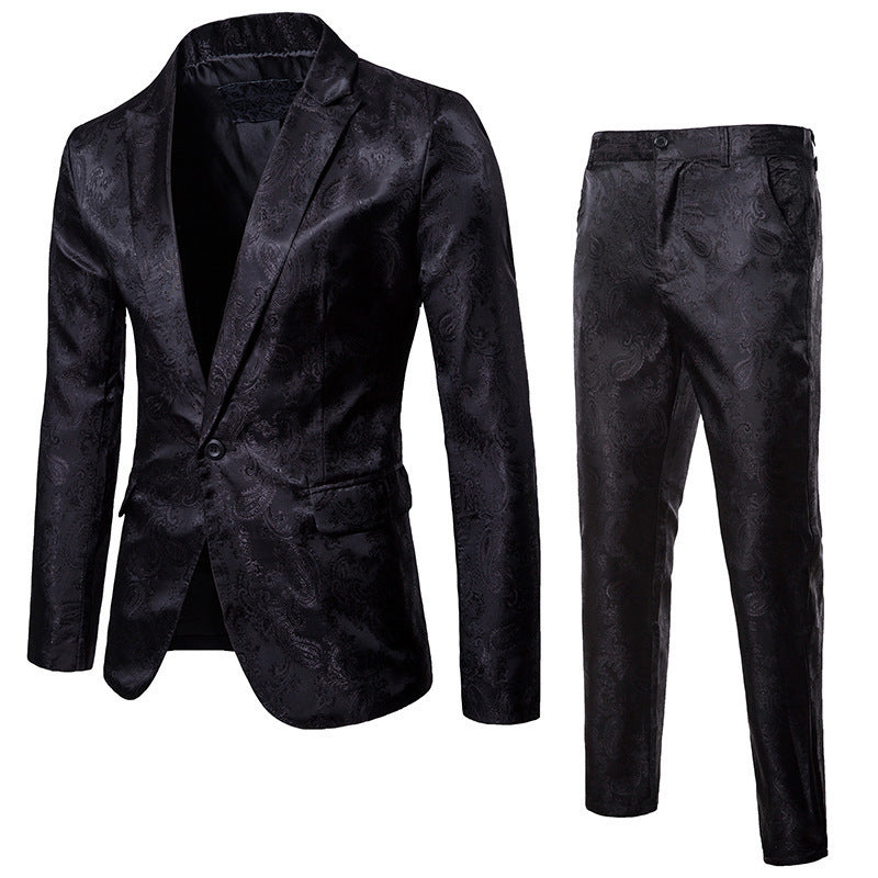 Men's elegant suit set with luxurious pattern Lisslune