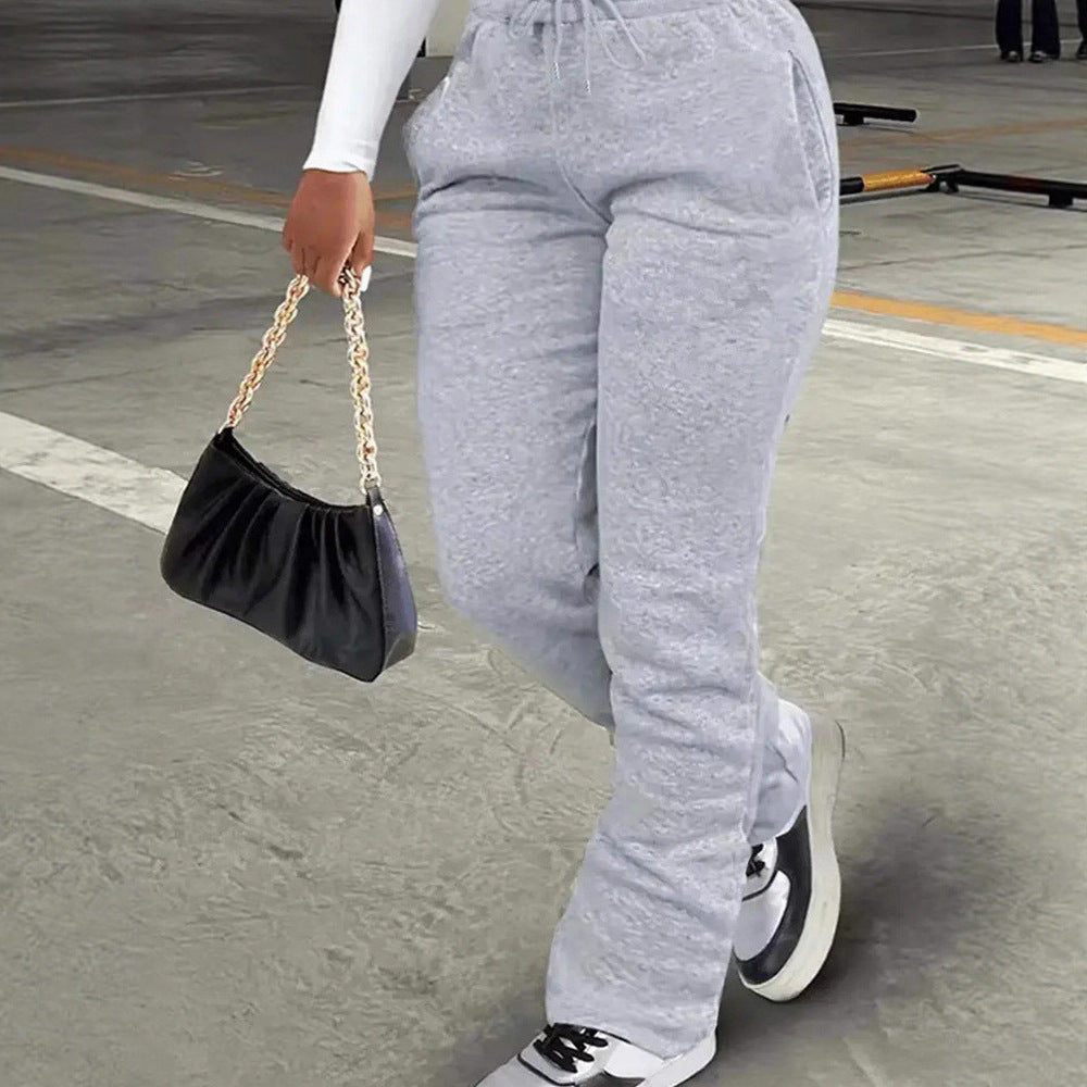 Women's comfortable leisure pants with high waistband Lisslune