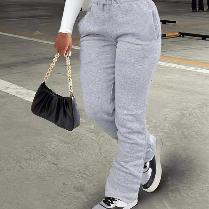 Women's comfortable leisure pants with high waistband Lisslune