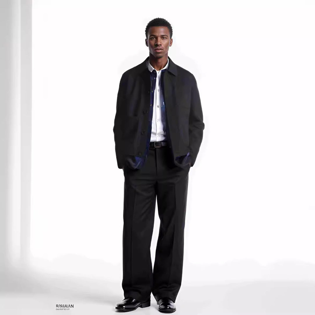 Men's stylish utility jacket with practical pockets Lisslune
