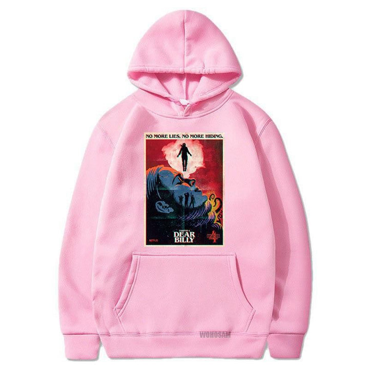 Women's hooded sweatshirt with creative film motif and cozy kangaroo pocket Lisslune