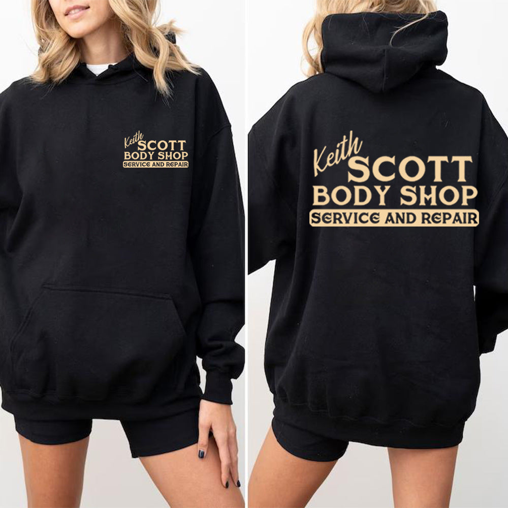 Women's hoodie sweatshirt with creative print and soft fleece material Lisslune