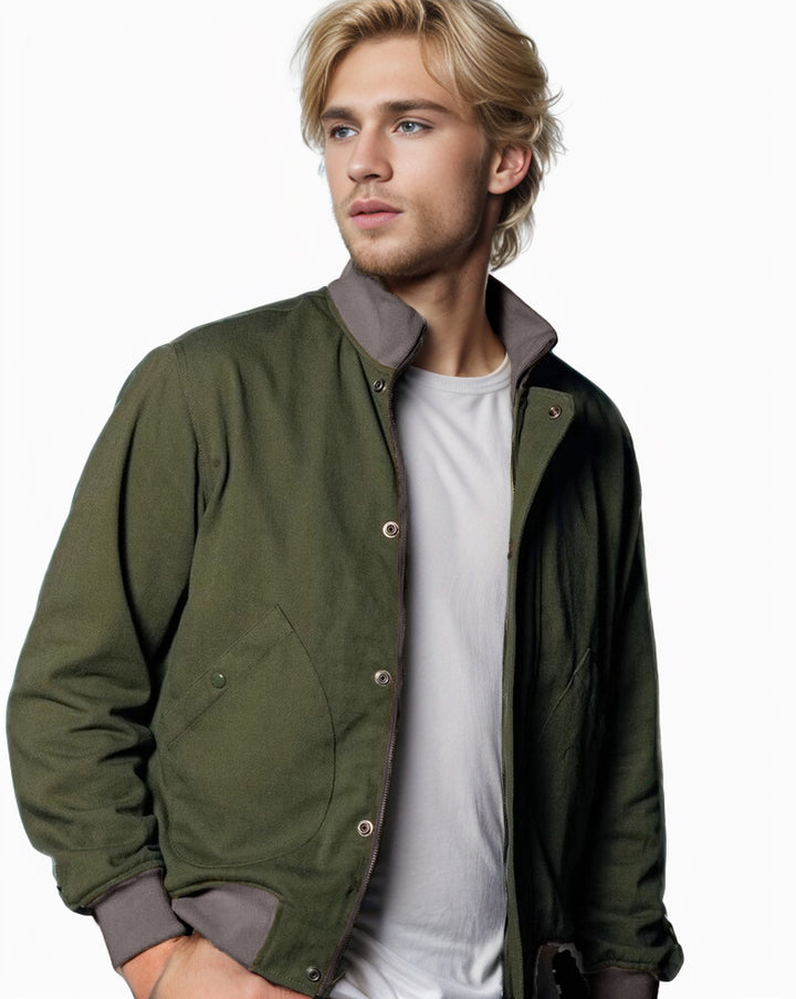 Men's elegant transitional jacket with high collar Lisslune