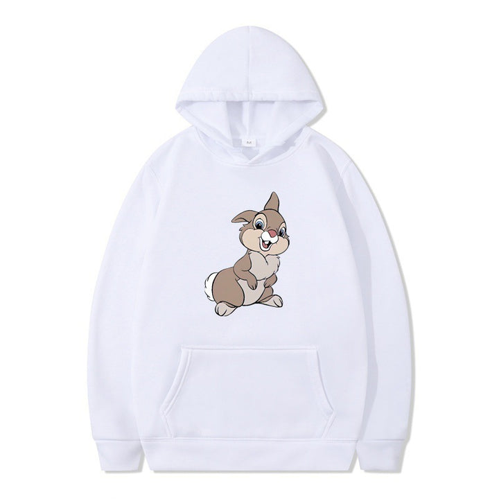 Women's hooded sweatshirt with cute rabbit design and comfortable kangaroo pockets Lisslune