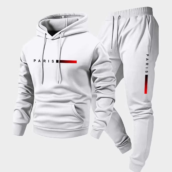 Women’s hoodie and jogging pants set with modern Paris design Lisslune