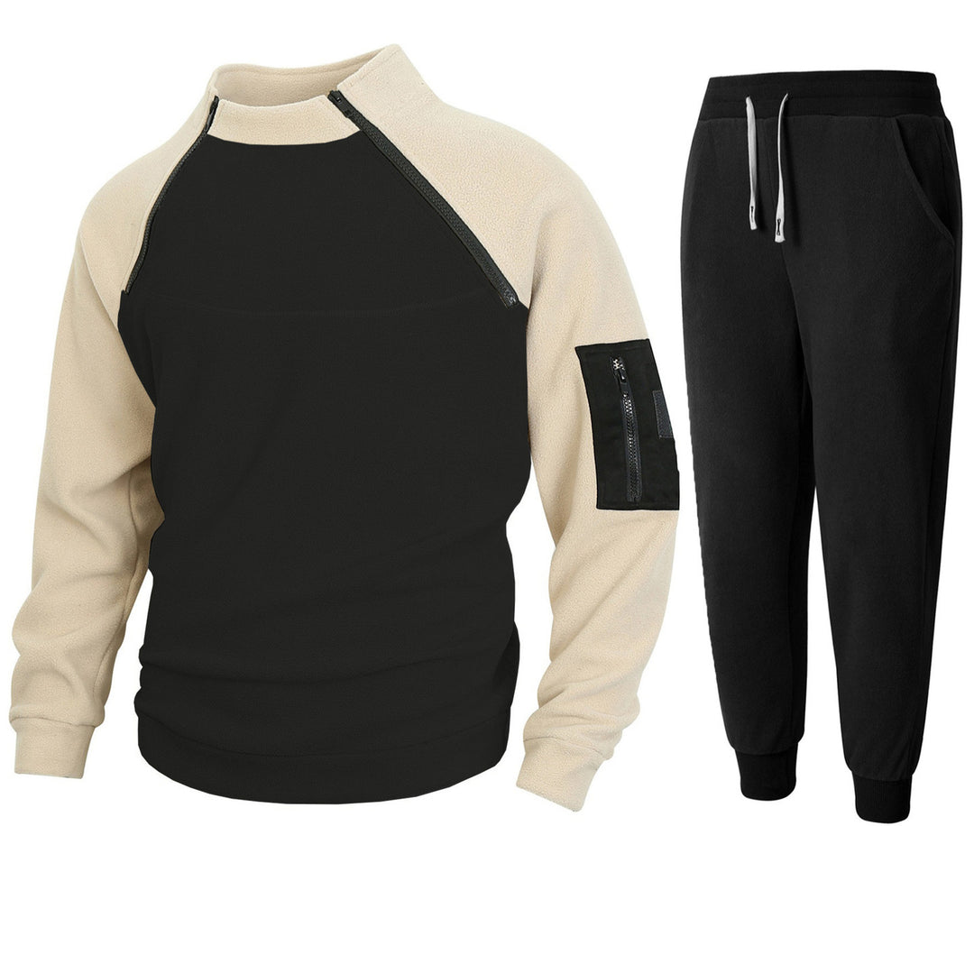 Men's functional pullover with stand-up collar and cuffs Lisslune