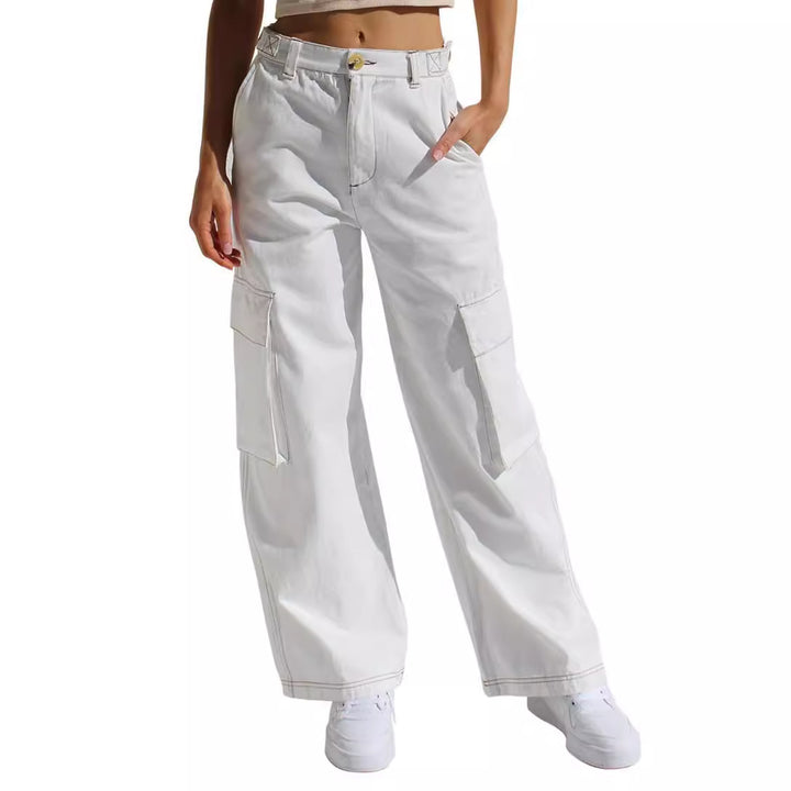 Women's cargo pants with practical side pockets and a casual cut Lisslune