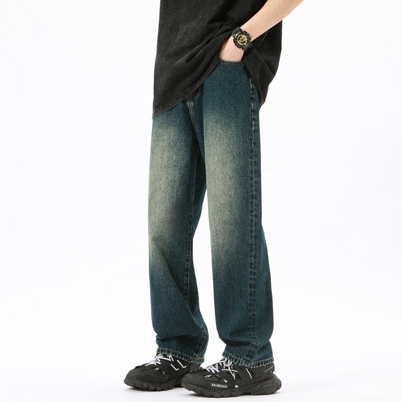 Men's wide jeans with a casual cut Lisslune