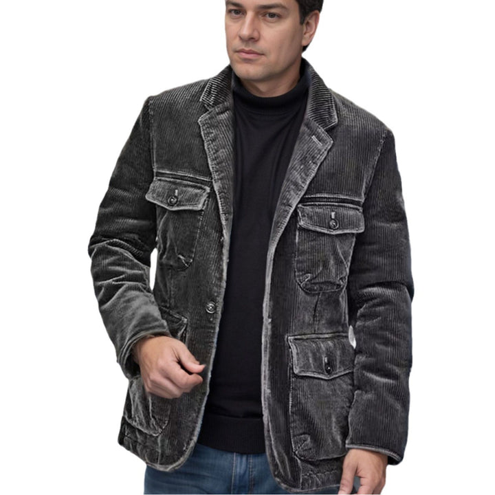 Men's lightweight cord jacket with practical pockets and modern design Lisslune