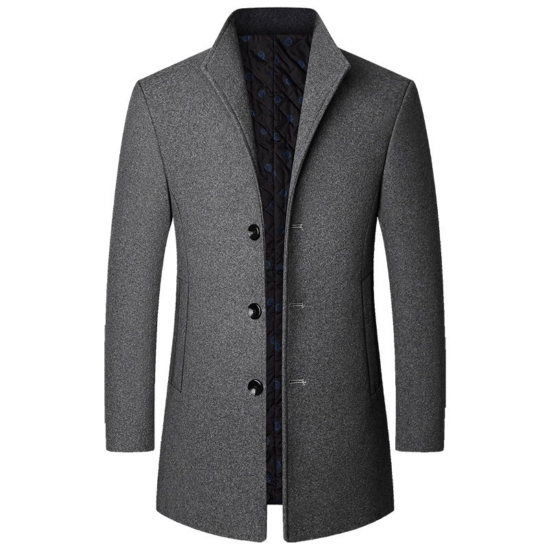 Men's Elegant Coat Made of Luxurious and Padded Fabric Lisslune