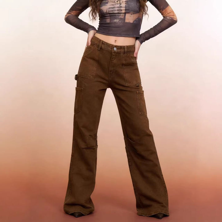 Women's cargo pants in a casual, loose fit with practical side pockets Lisslune