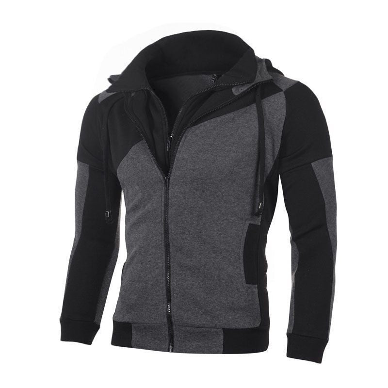 Men's Sporty Hoodie with Modern Color Contrasts Lisslune