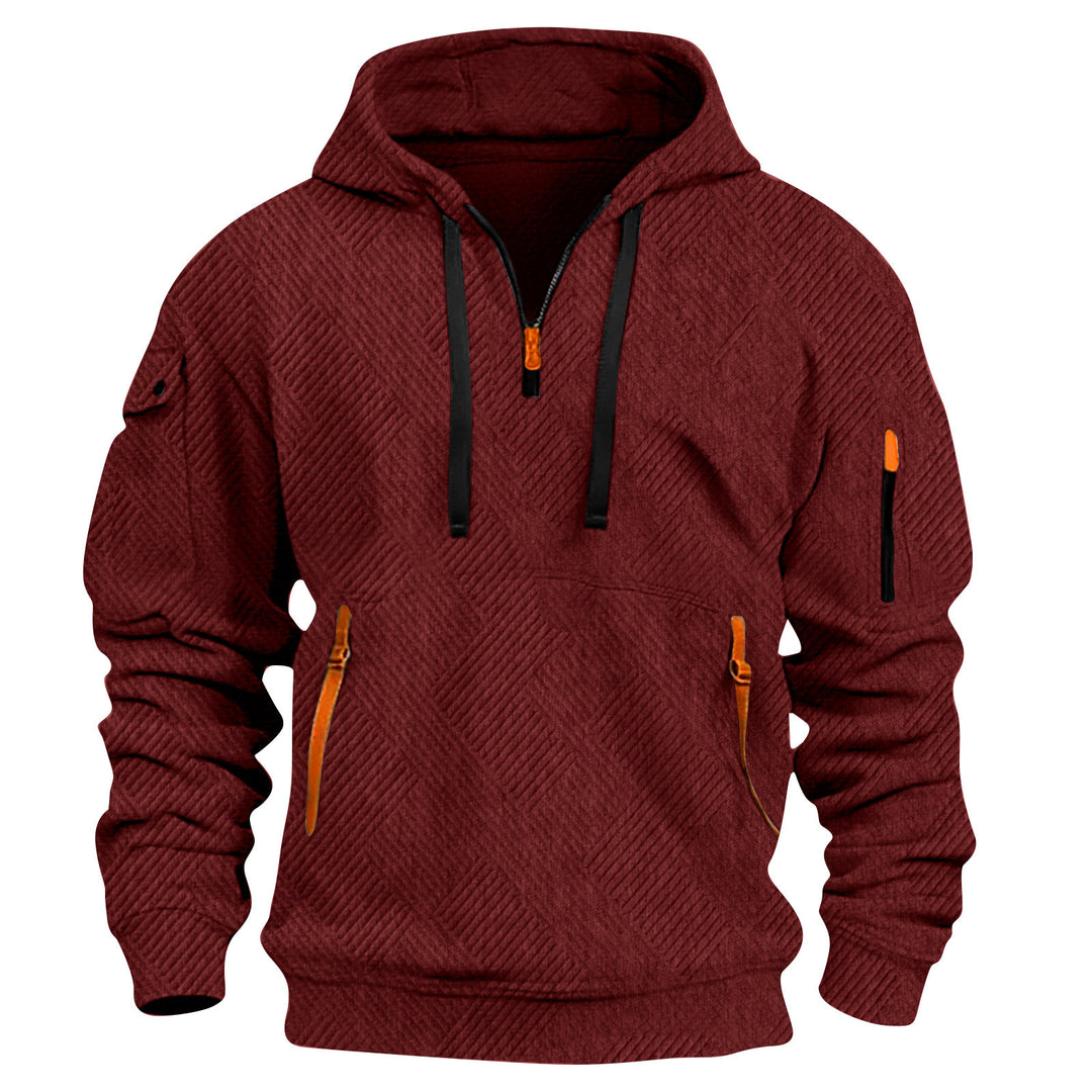 Men's hoodie with practical zip pockets and innovative structure design Lisslune