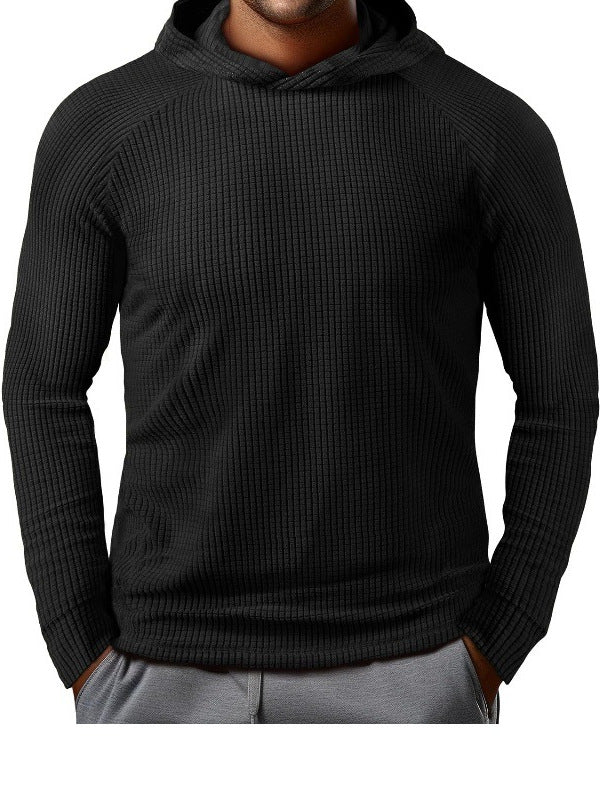Men's casual hoodie with textured material Lisslune
