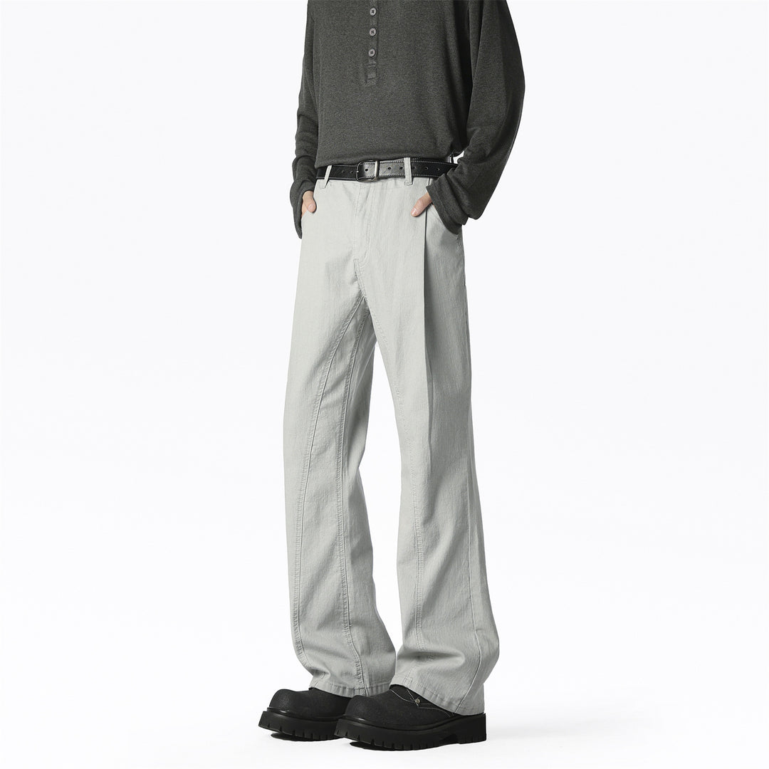Men's Casual Wide-Leg Pants with Elastic Waistband and Practical Pockets Lisslune