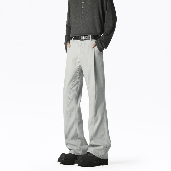 Men's Casual Wide-Leg Pants with Elastic Waistband and Practical Pockets Lisslune