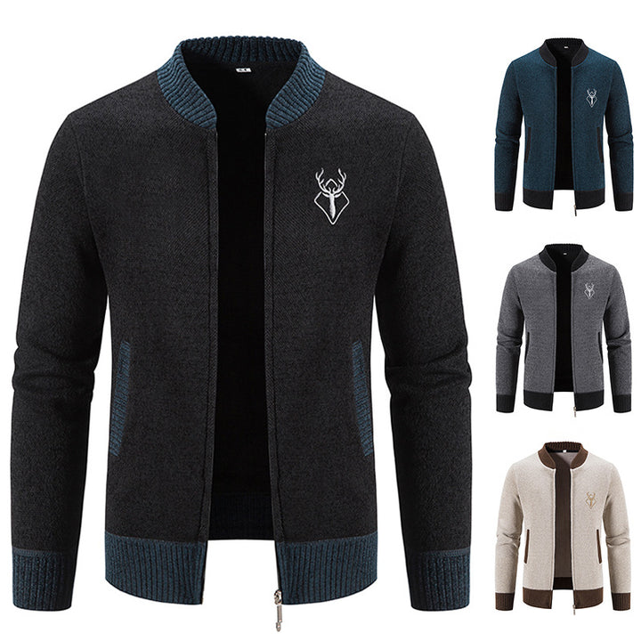 Men's fashionable casual jacket with textured design and practical pockets Lisslune