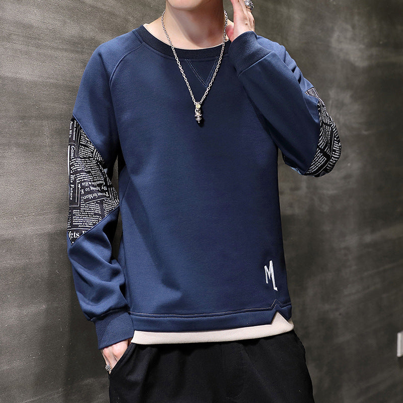 Men's fashionable sweatshirt with unique print details Lisslune