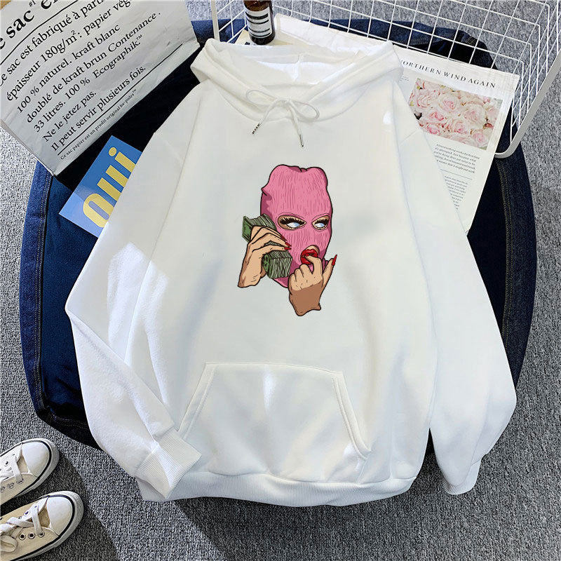 Ladies hoodie with artistic graphic design Lisslune